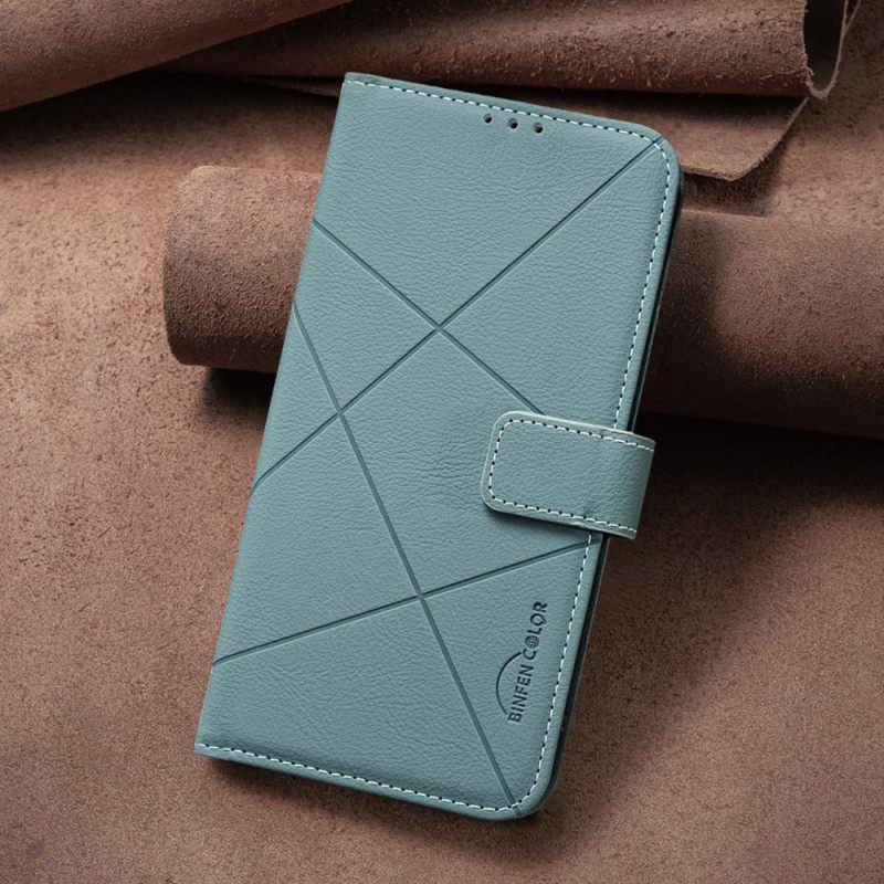 Leren Hoesje Xiaomi Redmi Note 15 5g Binfen Color Lijnen