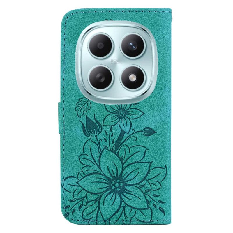 Leren Hoesje Xiaomi Redmi Note 15 5g Fleur-de-lis