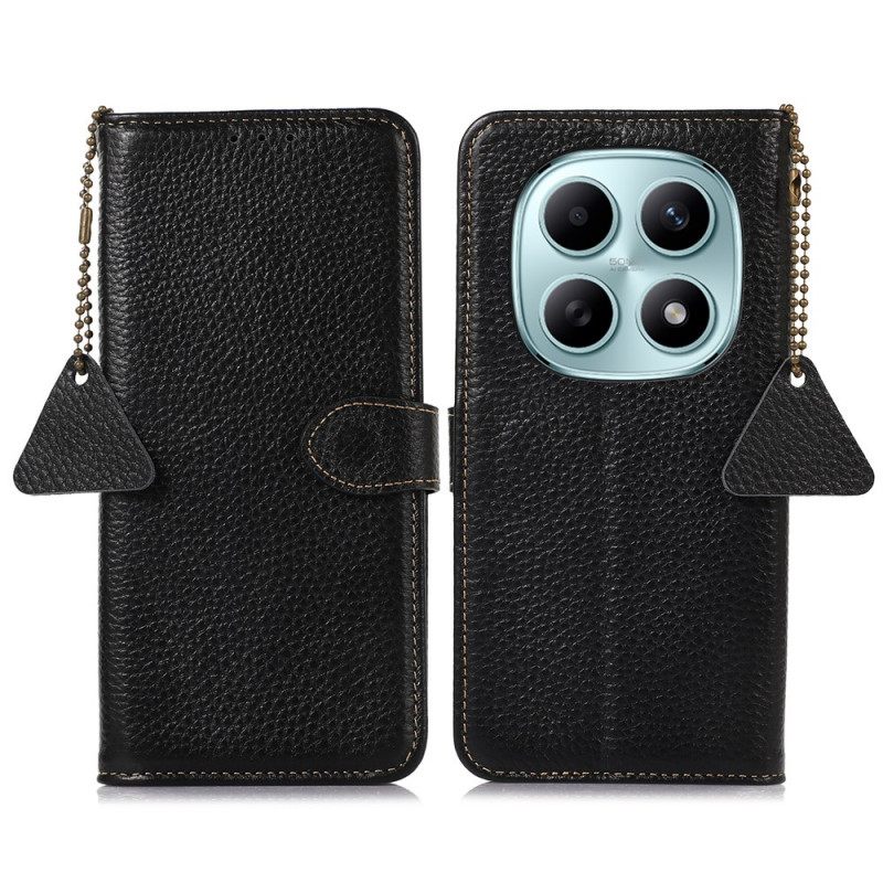 Leren Hoesje Xiaomi Redmi Note 15 5g Rfid-blokkerend Leer Bescherming Hoesje