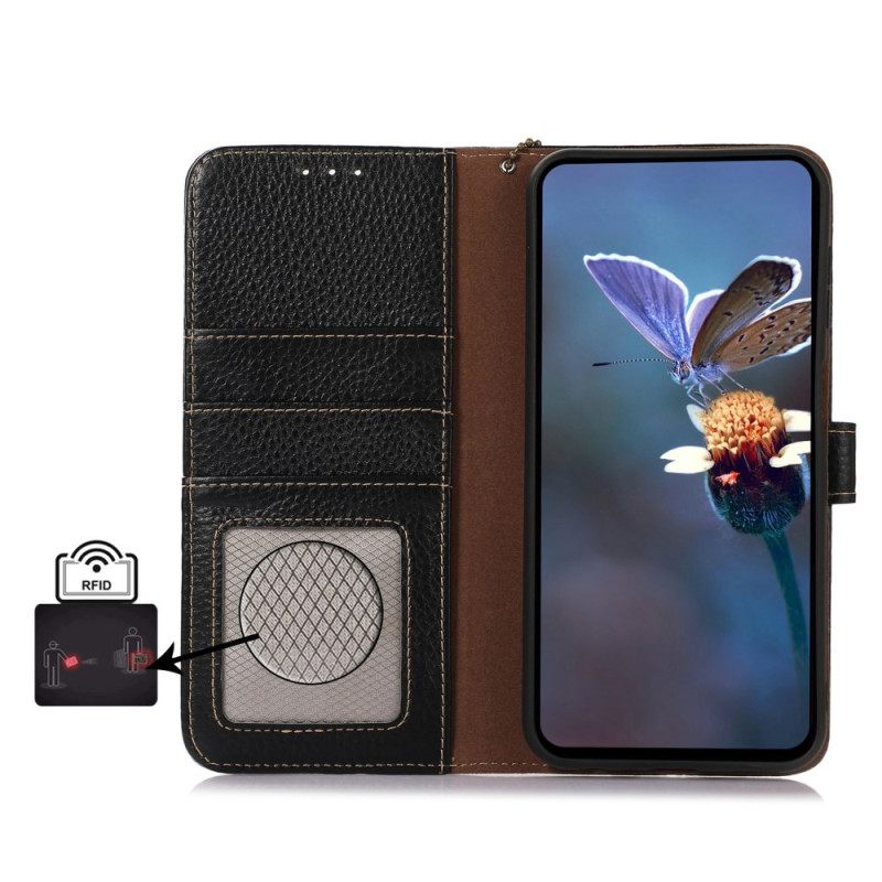 Leren Hoesje Xiaomi Redmi Note 15 5g Rfid-blokkerend Leer Bescherming Hoesje