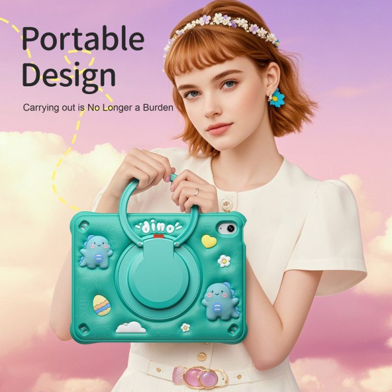 Cover Hoesje iPad (2025) Telefoonhoesje Meerlaags Met Schouderband