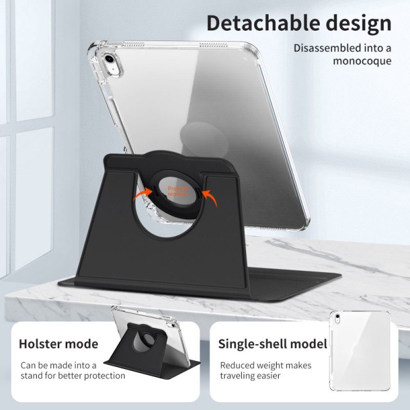 Cover iPad (2025) Hybride Met Draaibare Standaard