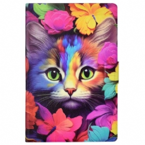 Cover Voor iPad (2025) Roze Kitten