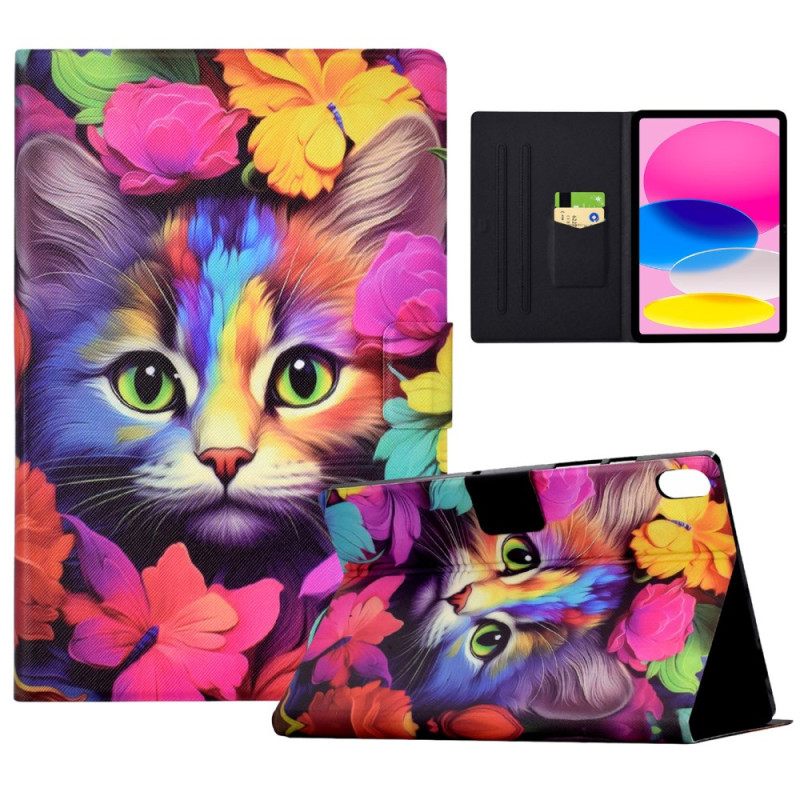 Cover Voor iPad (2025) Roze Kitten