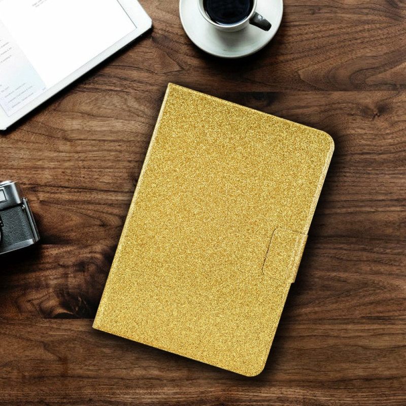 Flip Case Leren iPad (2025) Pailletten