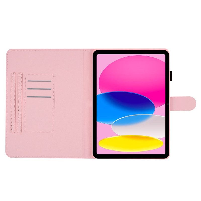 Flip Case Leren iPad (2025) Polka Dots