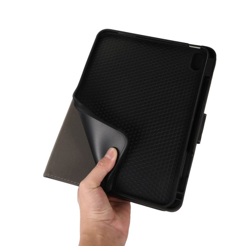 Folio-hoesje iPad (2025) Leren Klep En Stylushouder