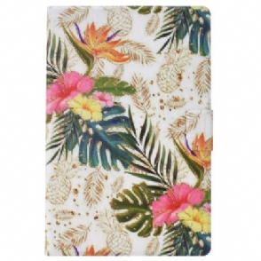 Folio-hoesje iPad (2025) Telefoonhoesje Gouden Ananas