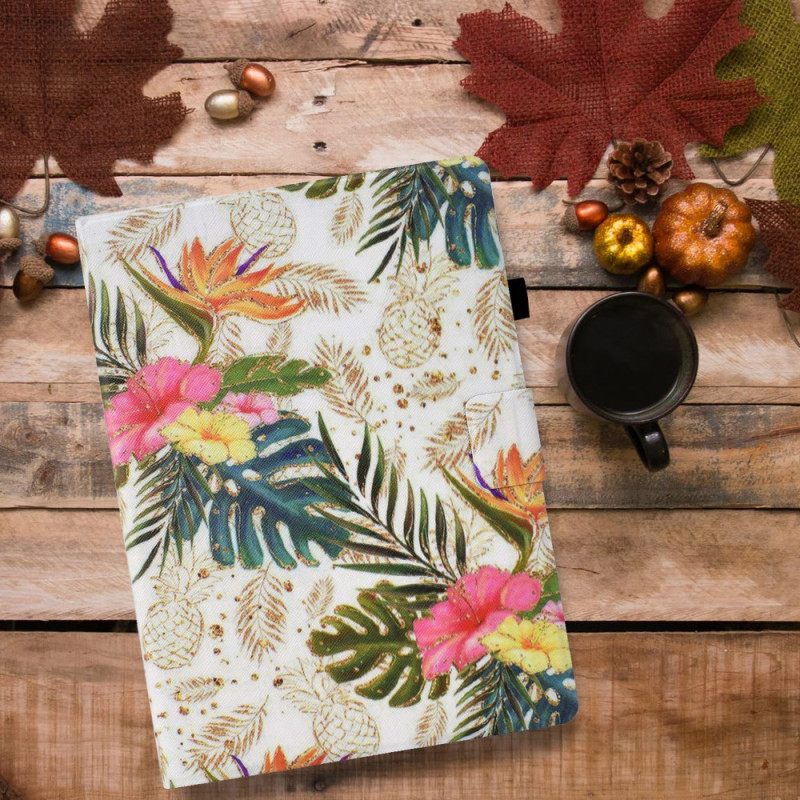 Folio-hoesje iPad (2025) Telefoonhoesje Gouden Ananas