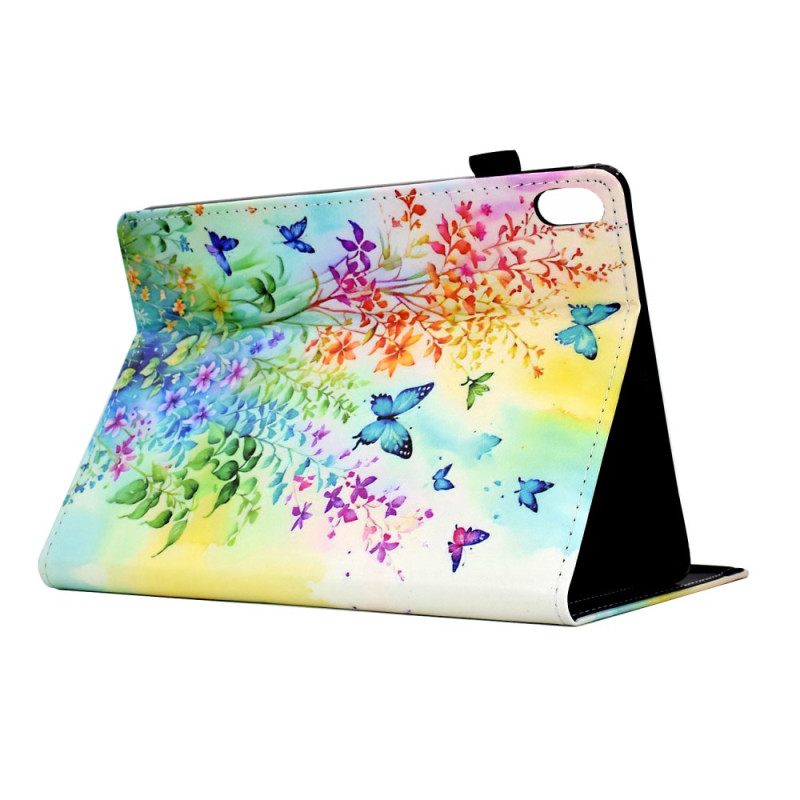Hoesje Case iPad (2025) Bloemen En Vlinders