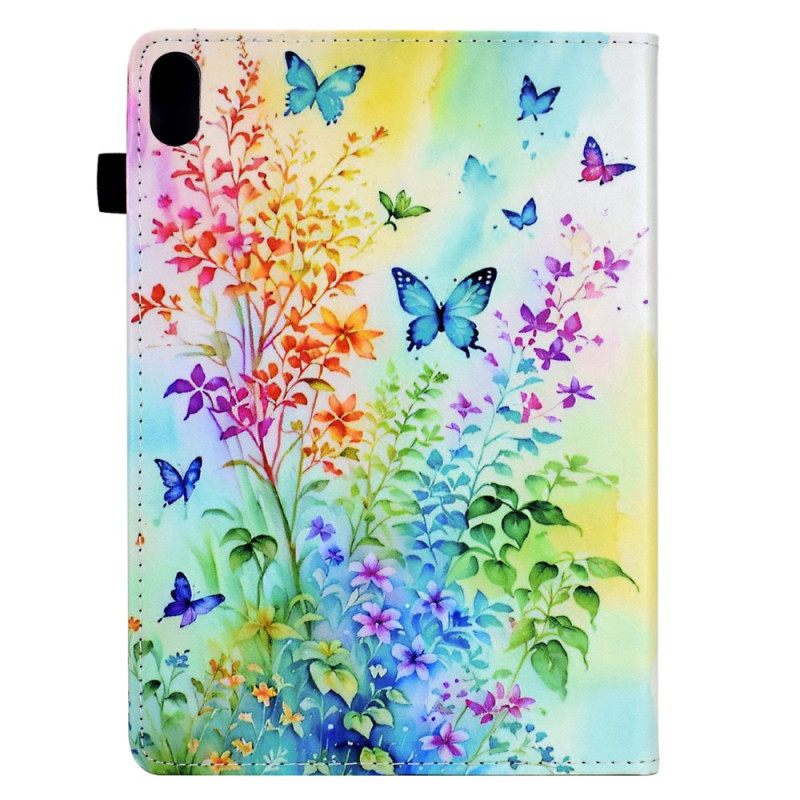 Hoesje Case iPad (2025) Bloemen En Vlinders