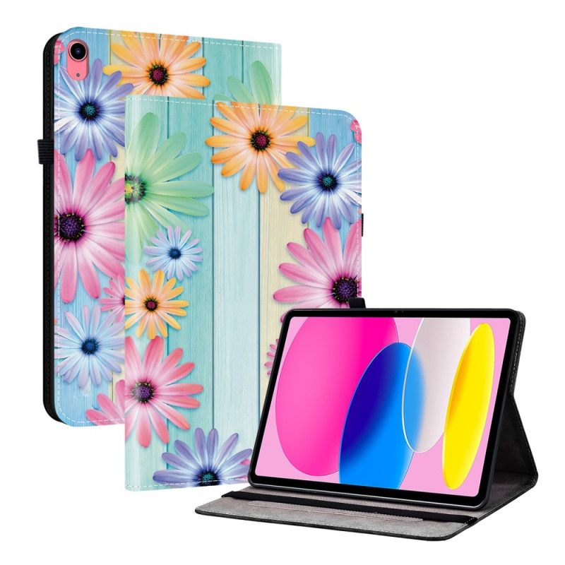 Hoesje Case iPad (2025) Kleurrijke Zonnebloemen