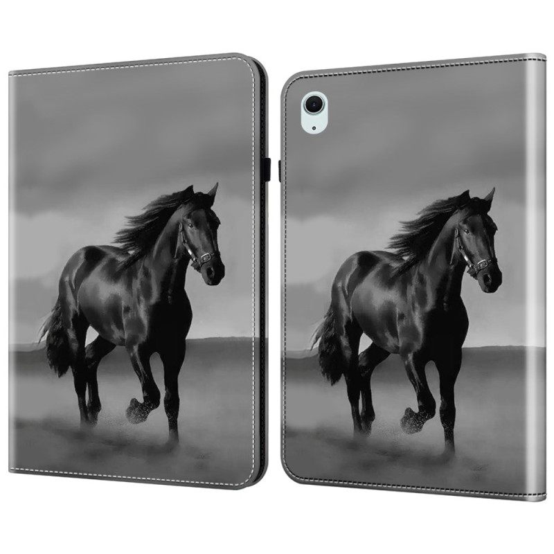 Hoesje Case iPad (2025) Telefoonhoesje Zwart Paard