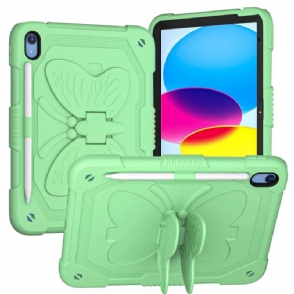 Hoesje iPad (2025) Duurzame En Stevige Vlinder Schouderband Bescherming Hoesje
