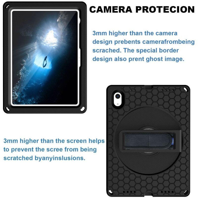 Hoesje iPad (2025) Eva Met Band Standaard En Schouderband