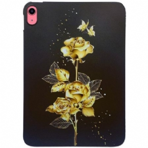 Hoesje iPad (2025) Gouden Roos Bescherming Hoesje
