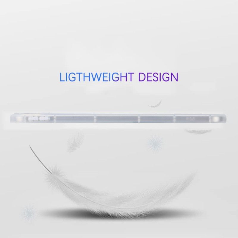 Hoesje iPad (2025) Siliconen Marmerdesign Bescherming Hoesje