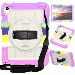 Hoesje iPad (2025) Stevige Draaibare Riem En Standaard