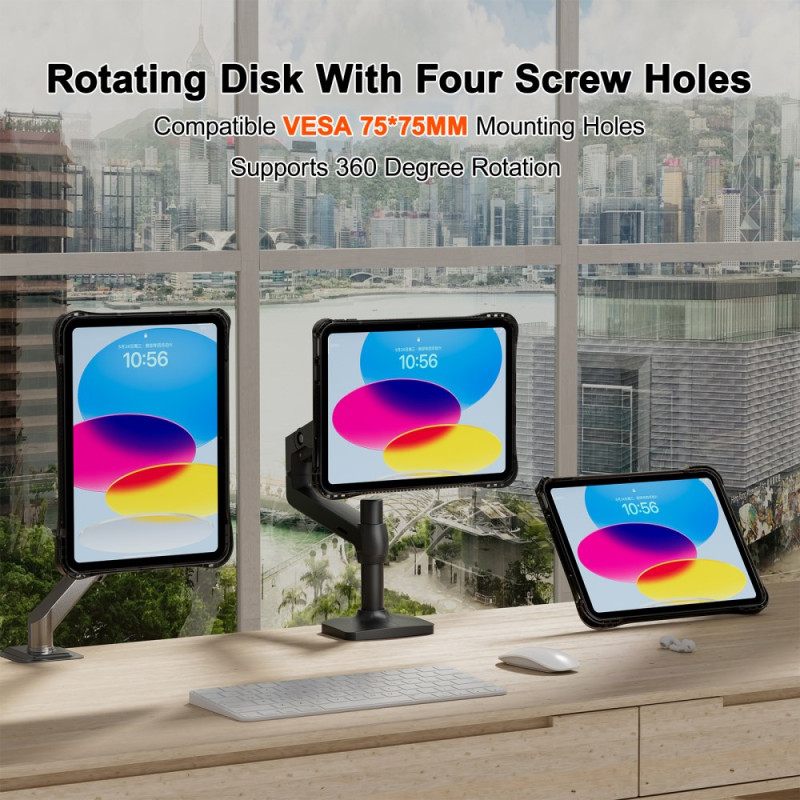 Hoesje iPad (2025) Transparante Geïntegreerde Standaard Bescherming Hoesje