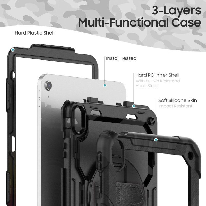 Hoesje iPad (2025) Volledige Bescherming Met Schouderriem Bescherming Hoesje