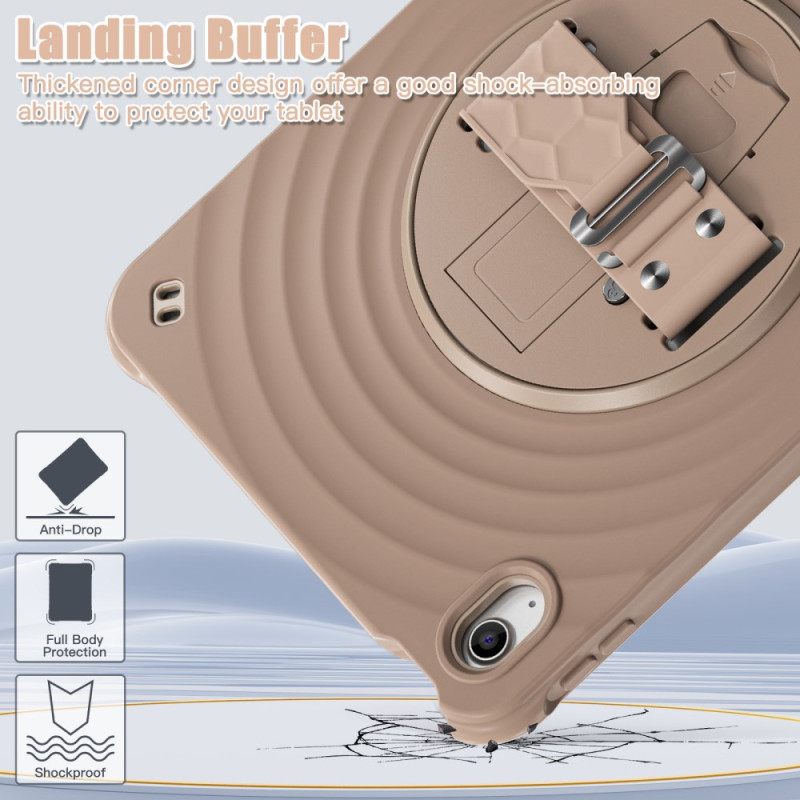 Hoesje Voor iPad (2025) 360 Graden Draaibare Standaard En Schouderband