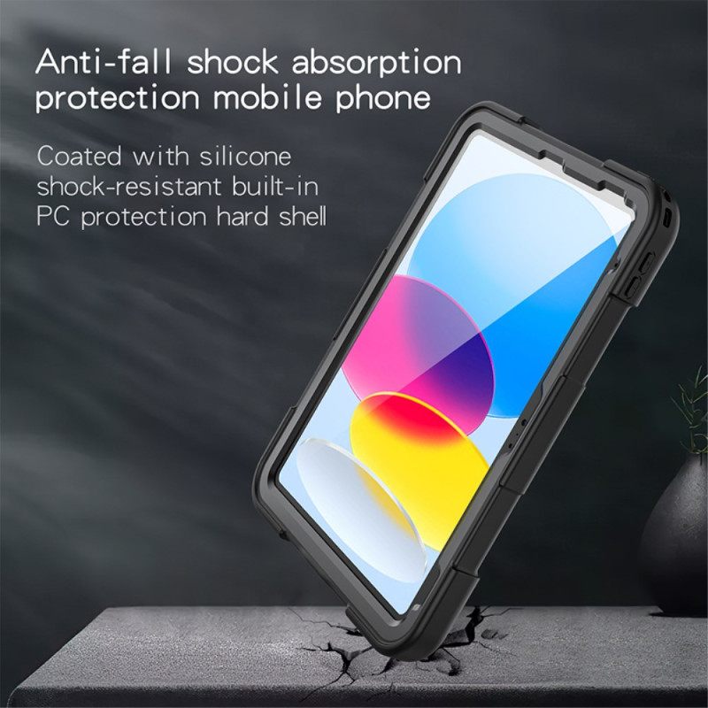 Ip68 Waterdichte Hoes Voor iPad (2025) / 10.9 (2022) Ip68 Waterdichte Standaard En Draagkoord