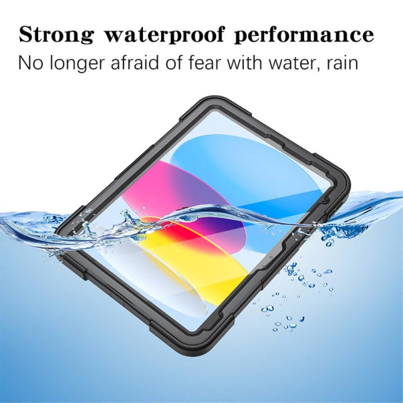 Ip68 Waterdichte Hoes Voor iPad (2025) / 10.9 (2022) Ip68 Waterdichte Standaard En Draagkoord