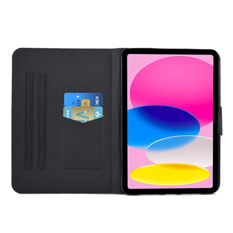 Leren Hoesje iPad (2025) Grappige Gezichten
