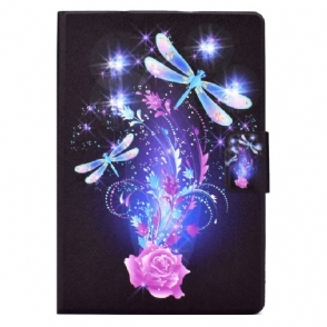 Leren Hoesje iPad (2025) Vlinder Sprookje Bescherming Hoesje