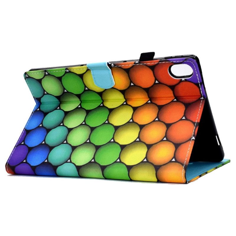 Leren Hoesje Voor iPad (2025) Geometrisch Ontwerp