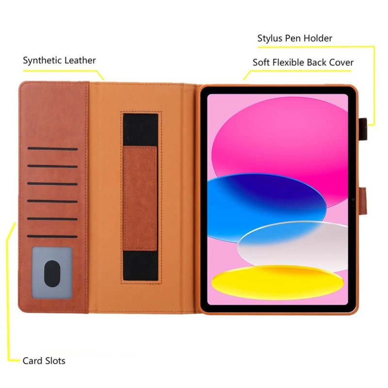 Leren Hoesje Voor iPad (2025) Pailletten Met Zilveren Sluiting