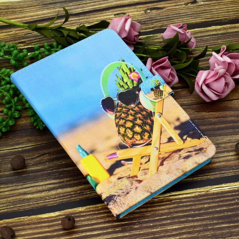 Leren Hoesje Voor iPad (2025) Strandananas