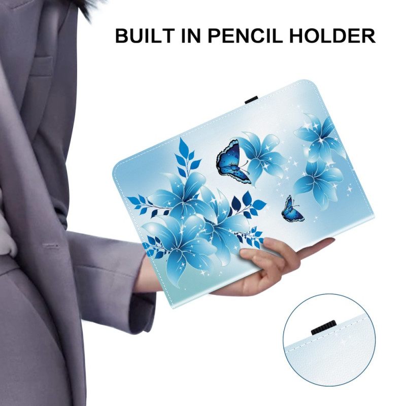 Cover Xiaomi Pad 7 / 7 Pro Blauwe Decoratie