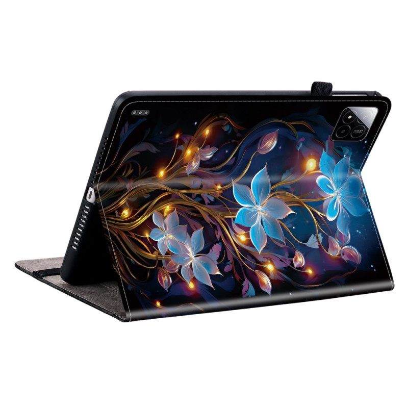 Cover Xiaomi Pad 7 / 7 Pro Lichtgevende Bloemen Bescherming Hoesje