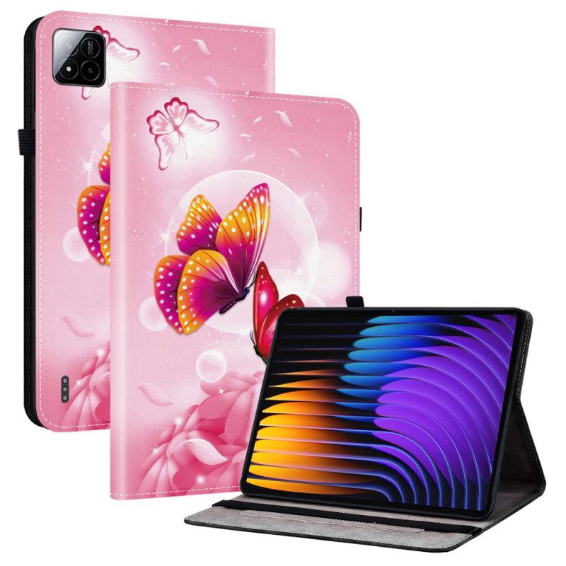 Cover Xiaomi Pad 7 / 7 Pro Roze Decoratie Bescherming Hoesje