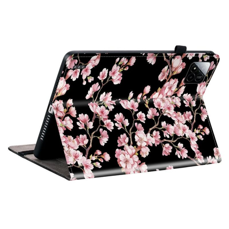 Flip Case Leren Xiaomi Pad 7 / 7 Pro Pruimenbloesems
