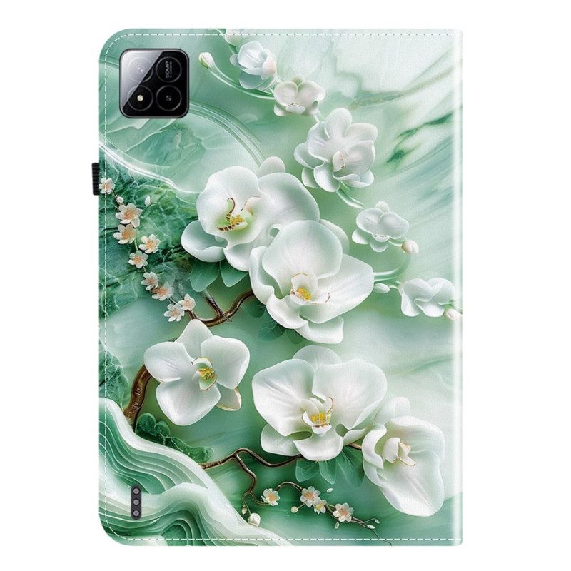Hoesje Case Xiaomi Pad 7 / 7 Pro Telefoonhoesje Jade Bloemen