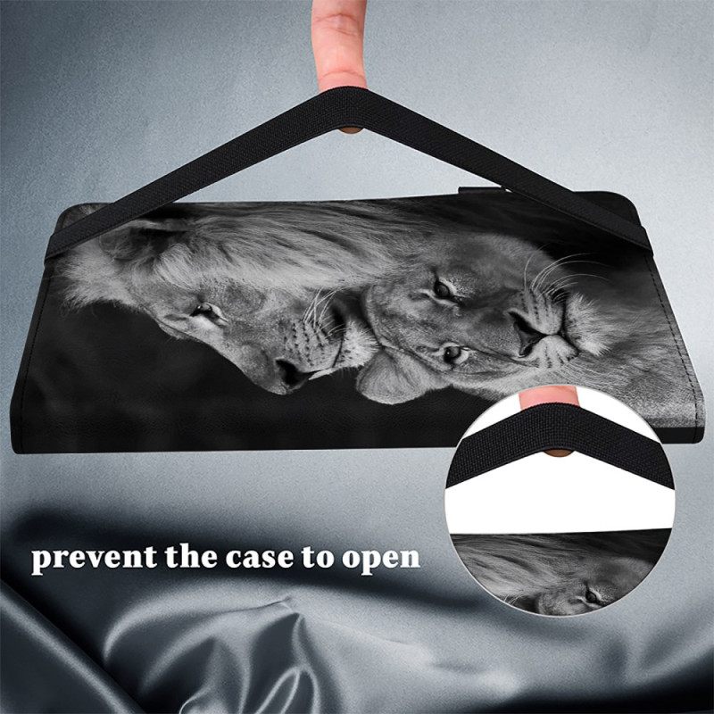 Hoesje Case Xiaomi Pad 7 / 7 Pro Telefoonhoesje Paar Leeuwen