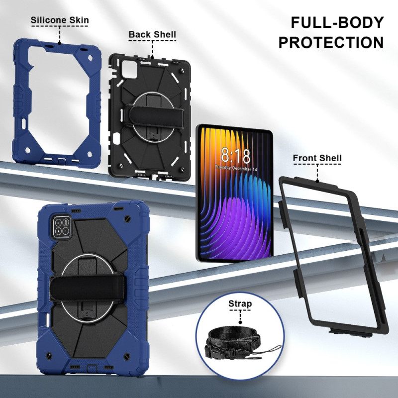 Hoesje Xiaomi Pad 7 / 7 Pro Volledige Bescherming Met Schouderband