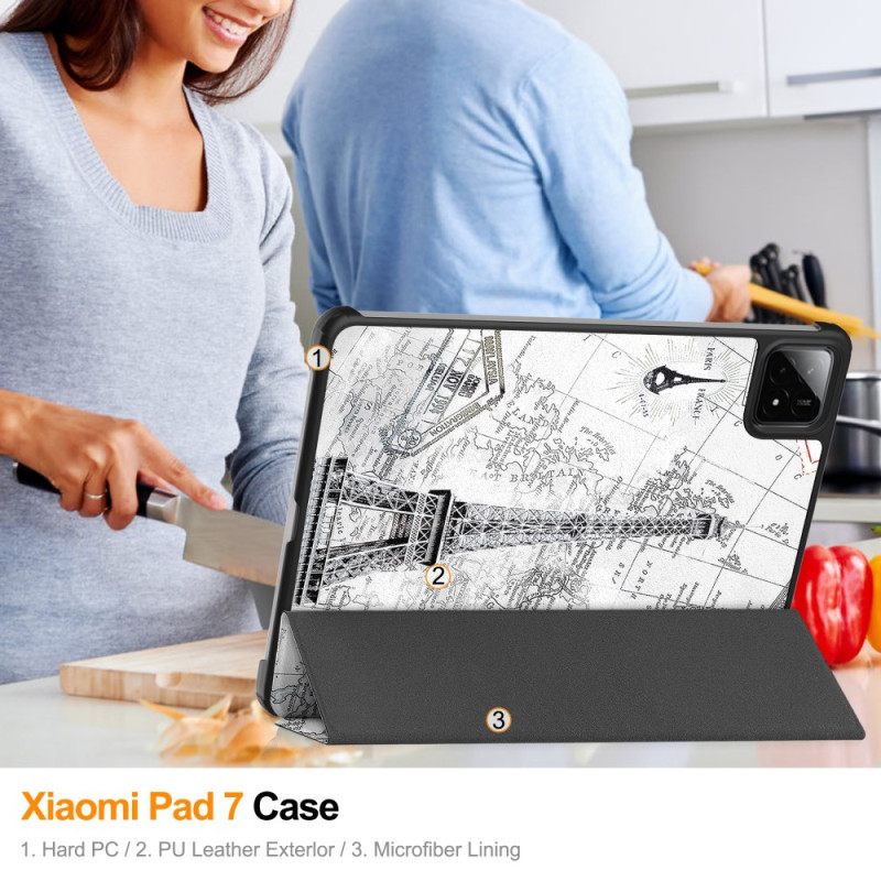 Xiaomi Pad 7 / 7 Pro Vintage Eiffeltoren