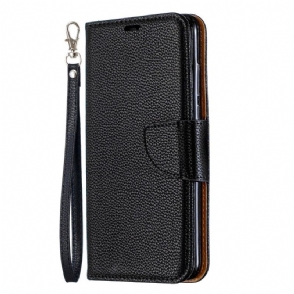 Case voor Huawei P30 Lite Folio-hoesje Folio Met Band Met Generfd Leereffect