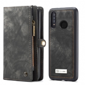 Hoesje Folio-hoesje voor Huawei P30 Lite Portemonnee Leren Met Afneembare Schaal