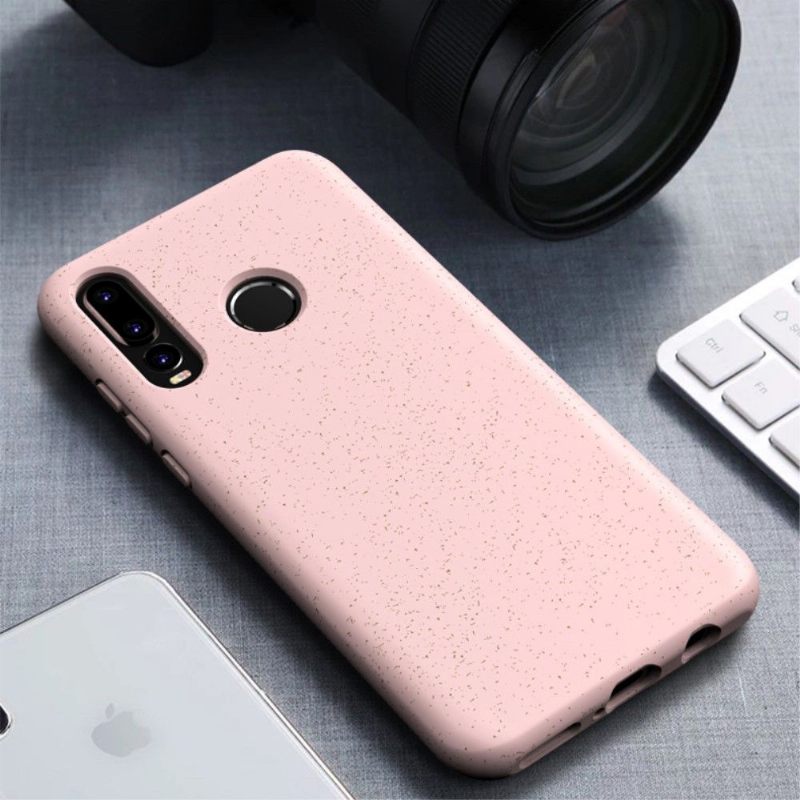 Hoesje voor Huawei P30 Lite Granen Met Mat Effect