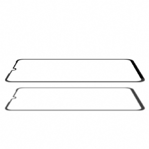 Huawei P30 Lite - Schermbeschermer Van Gehard Glas Op Ware Grootte - Zwart