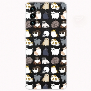 Hoesje voor Samsung Galaxy A13 5G / A04s Marmer Strippen