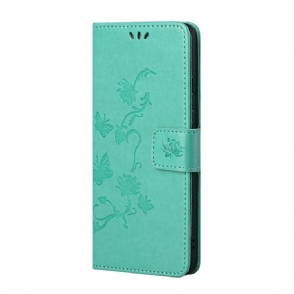 Leren Hoesje voor Samsung Galaxy A13 5G / A04s Met Ketting Imitatie Lakleer
