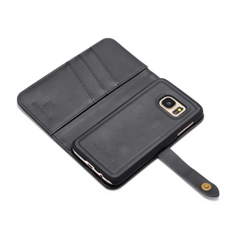 Hoesje Folio-hoesje voor Samsung Galaxy S7 Leer Met Verwijderbare Schaal