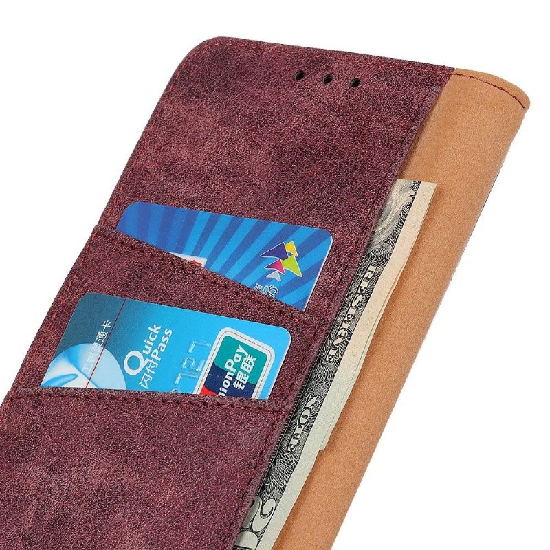 Folio-hoesje voor Xiaomi Mi A3 Edouard In Vintage Kunstleer
