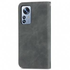 Flip Case voor Xiaomi 12 Pro Zakelijk Retro