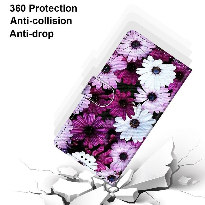 Folio-hoesje voor Xiaomi 12 Pro Kleurrijke Madeliefjes